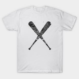 Baseball bat black and white T-Shirt